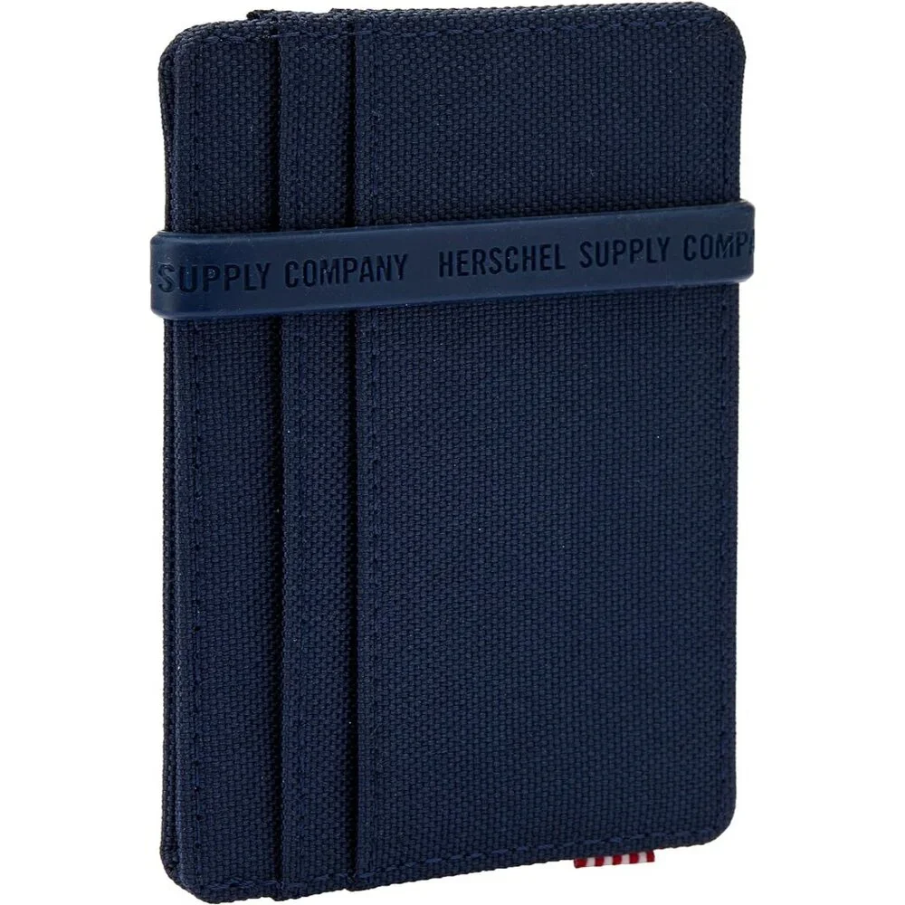 Herschel Men's Charlie Rfid Card Case Wallet, Navy, One Size US